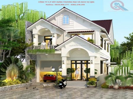 BIỆT THỰ GIA ĐÌNH TÂN CỔ ĐIỂN ĐƠN GIẢN (7,6M X17M)